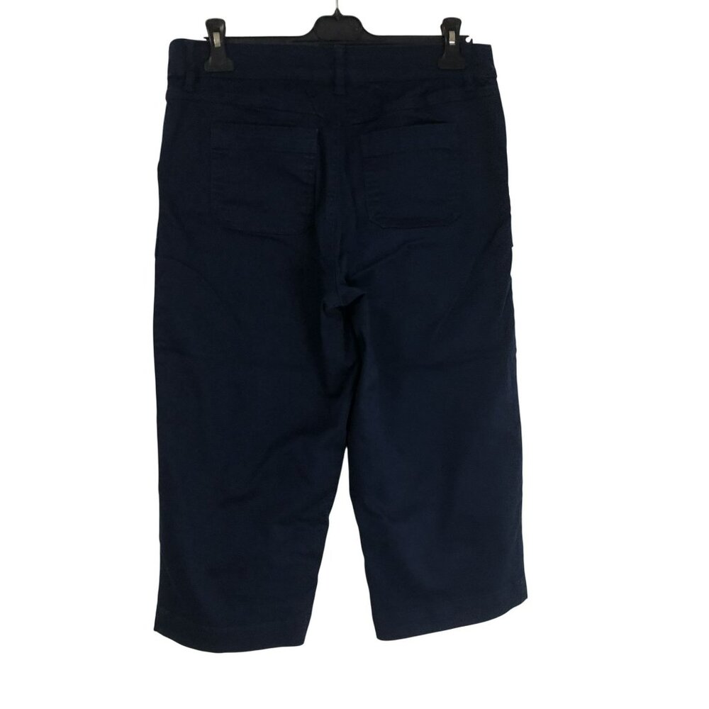 Khakis & Company Capri Pants Womens Navy Blue Size 8 Stretch - Picture 7 of 12